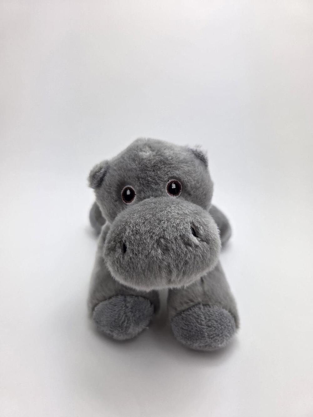 Aurora Eco Nation Gray Hippo Plush (5 inch)